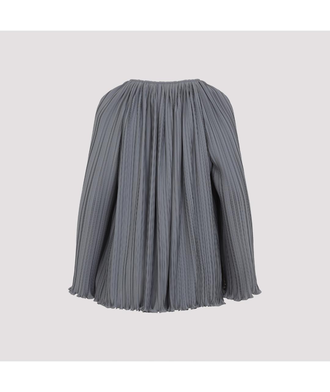 LANVIN Серая полиэстеровая блузы, фото 3