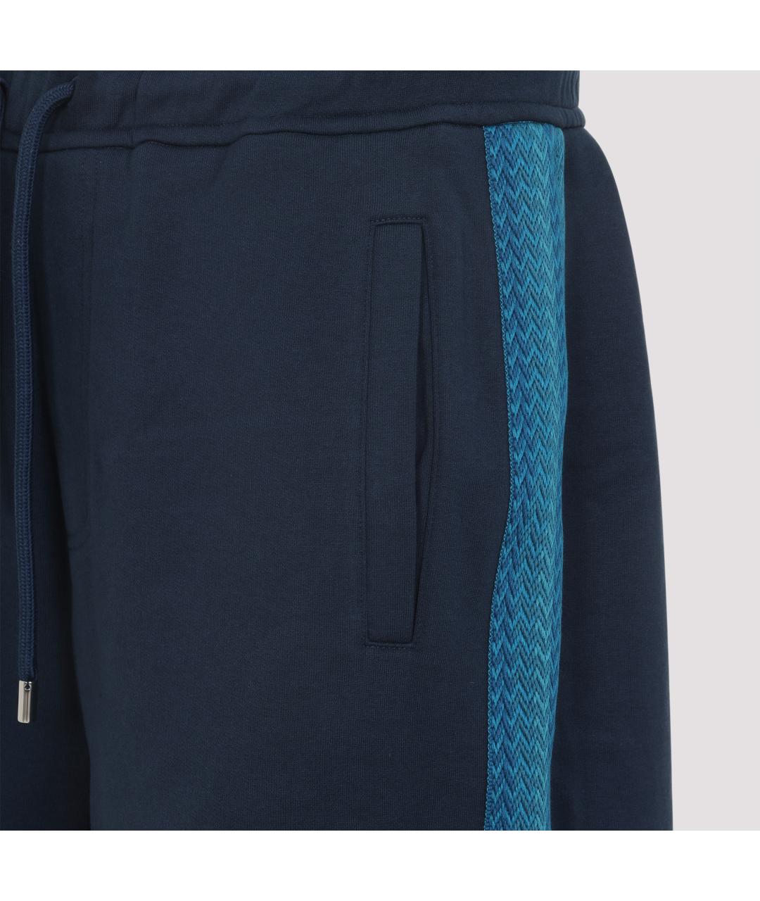LANVIN Синие хлопковые шорты, фото 4