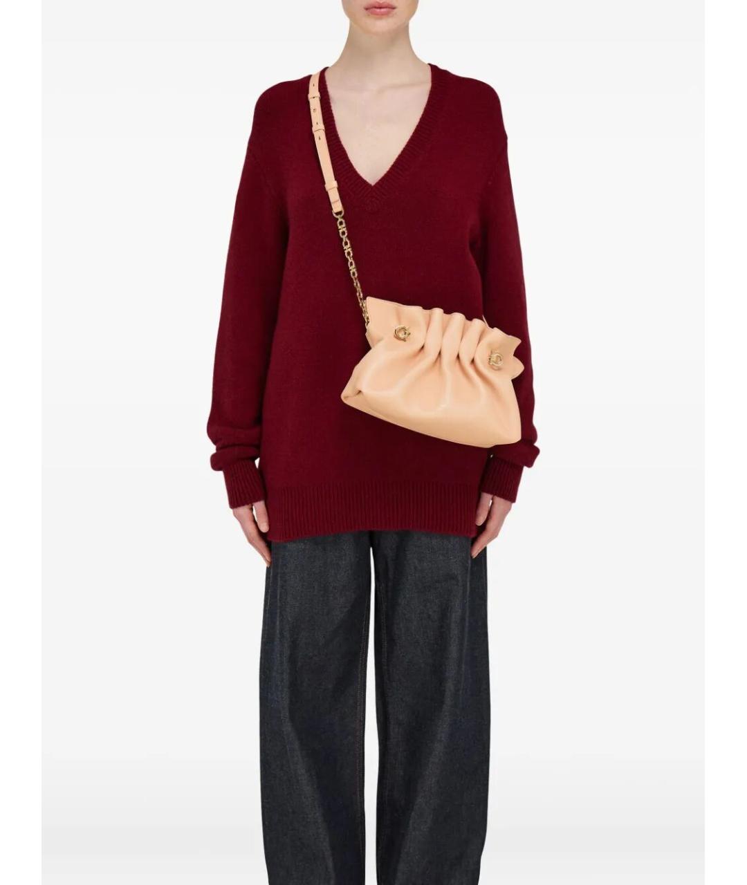FERRAGAMO Бежевая кожаная сумка тоут, фото 3
