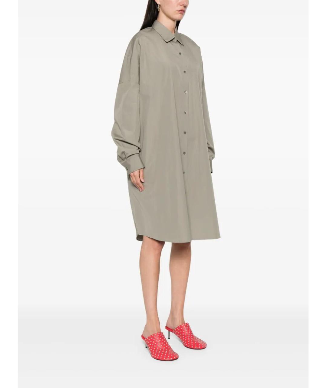 DRIES VAN NOTEN Бежевое хлопковое повседневное платье, фото 4