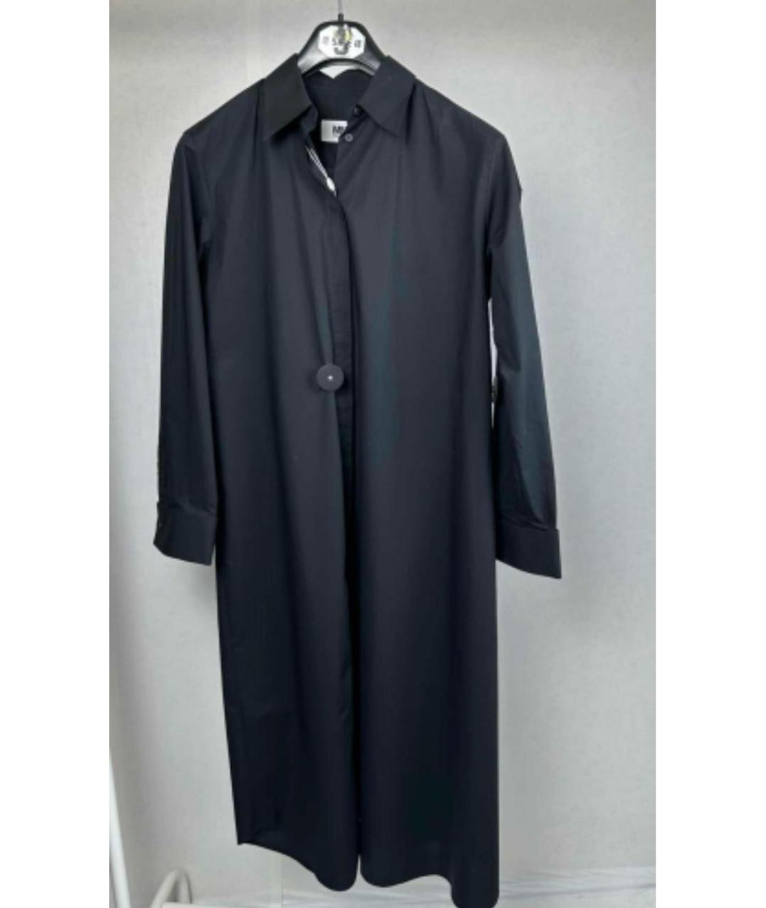 MM6 MAISON MARGIELA Черное хлопковое повседневное платье, фото 8