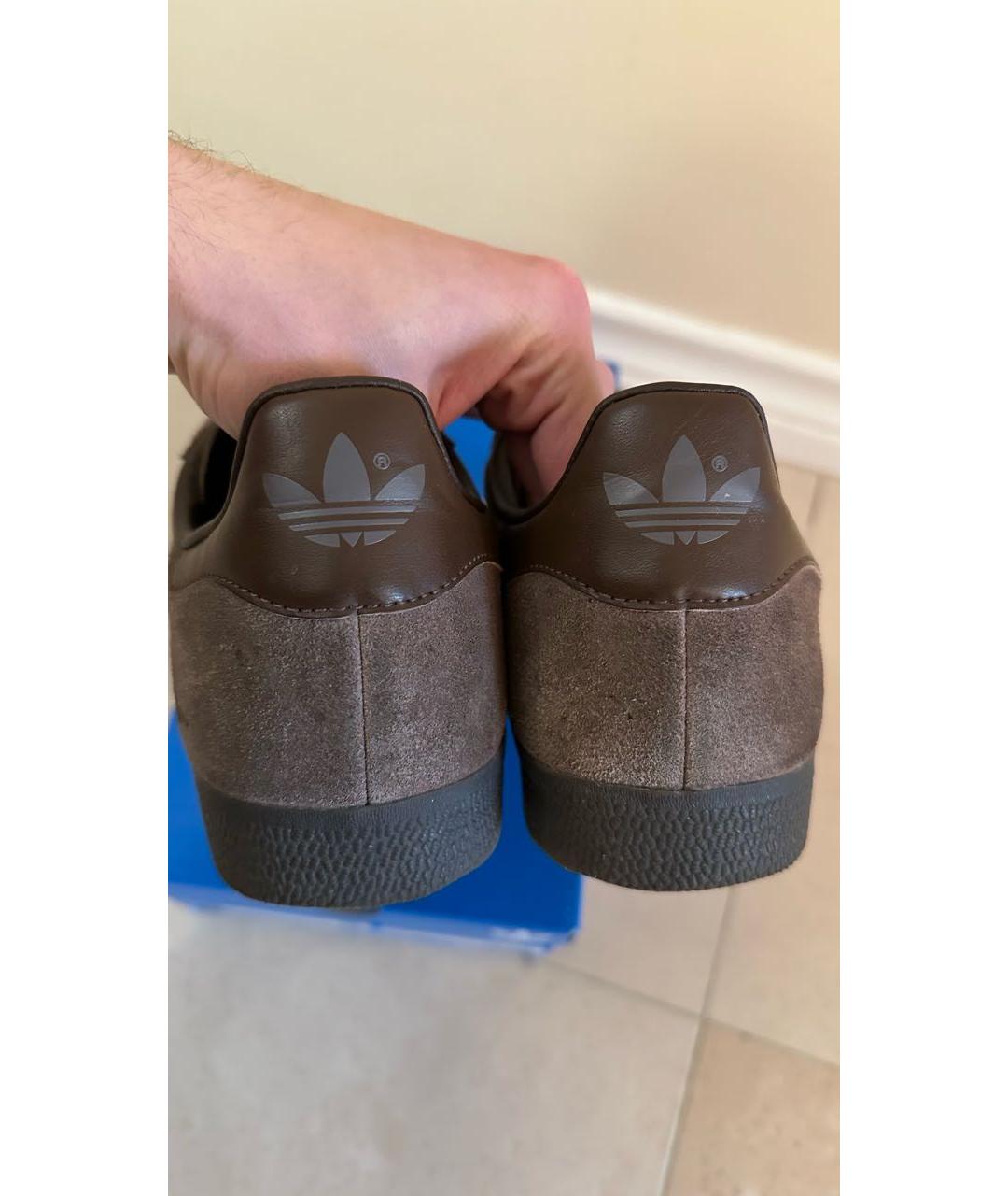 ADIDAS Коричневые замшевые низкие кроссовки / кеды, фото 4