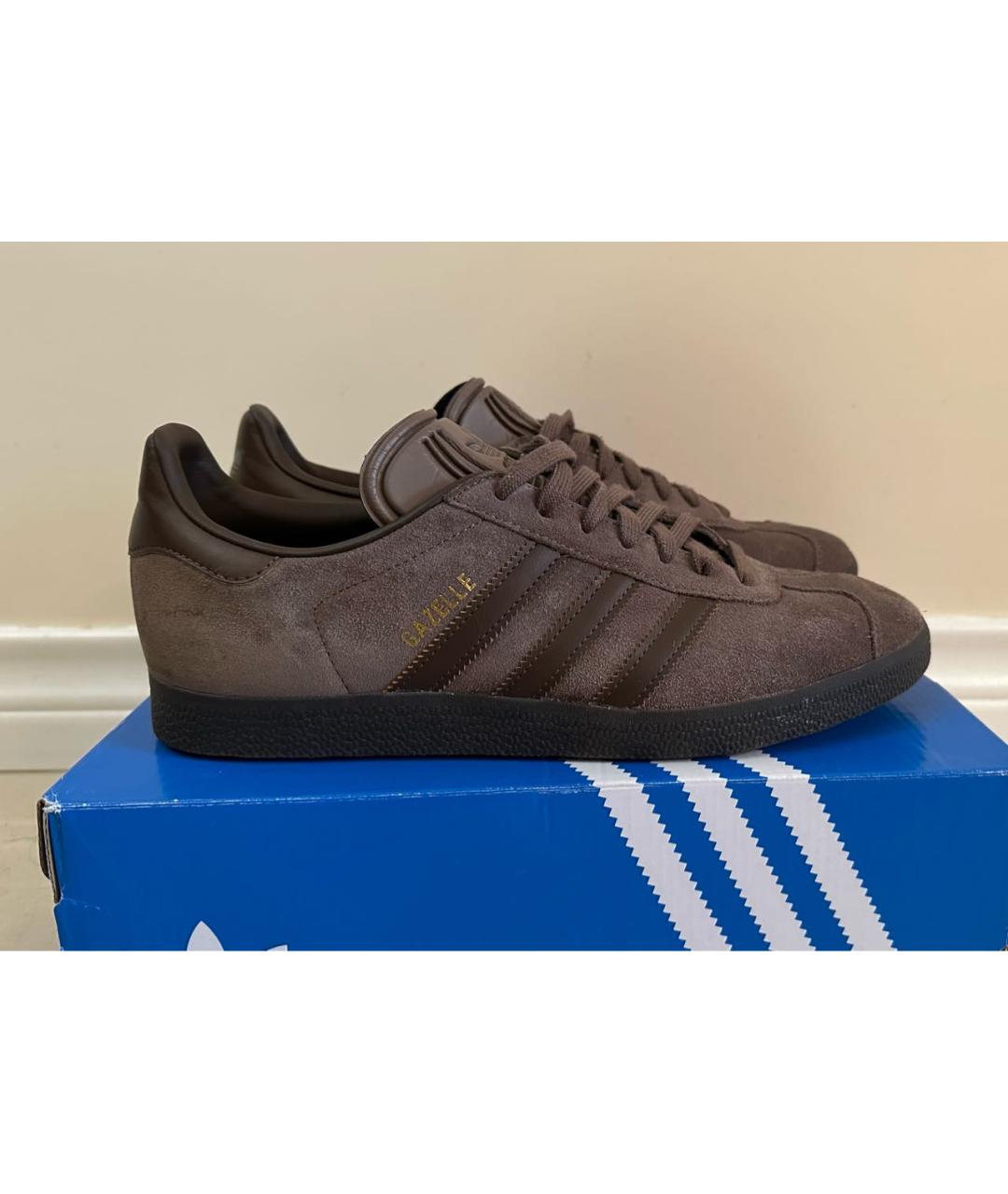 ADIDAS Коричневые замшевые низкие кроссовки / кеды, фото 7