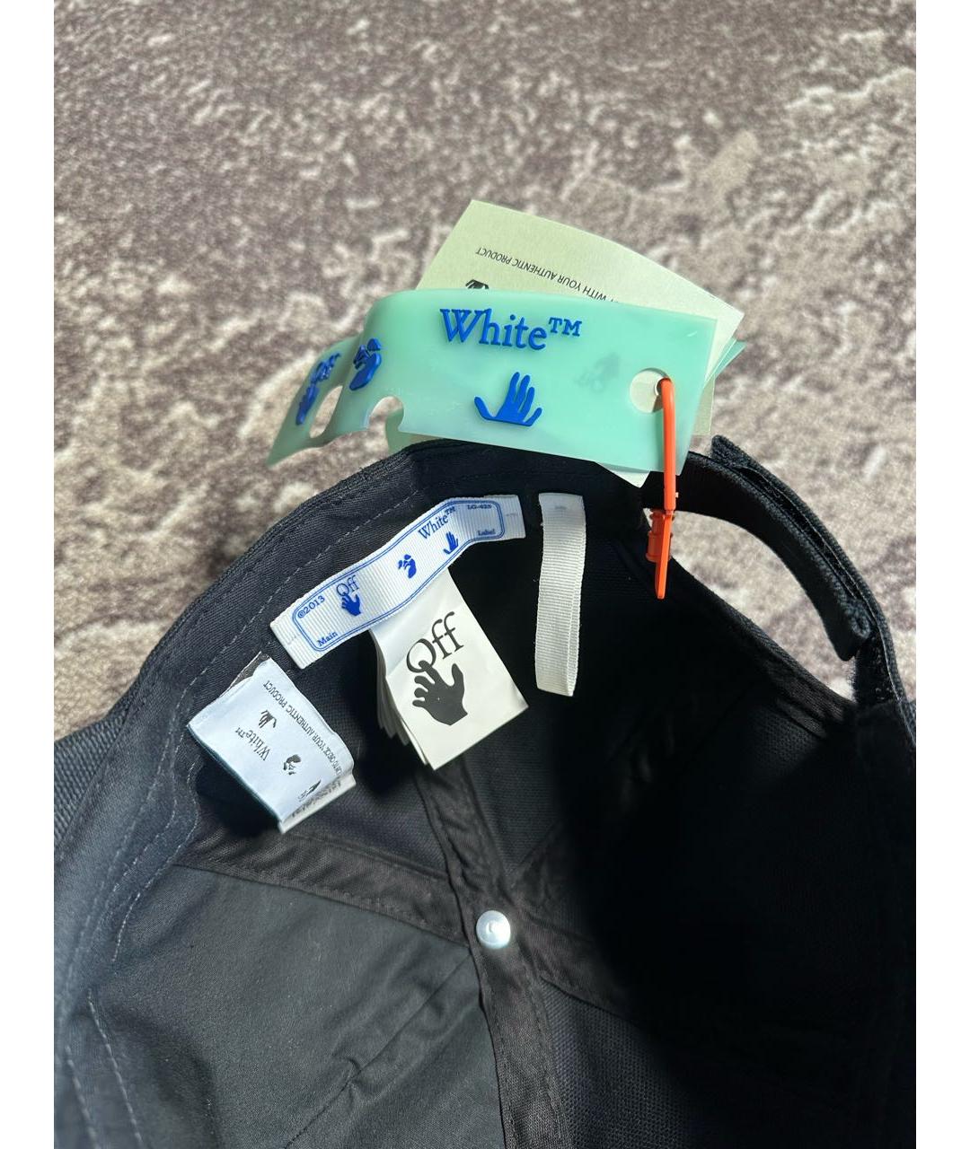 OFF-WHITE Черная хлопковая кепка, фото 6