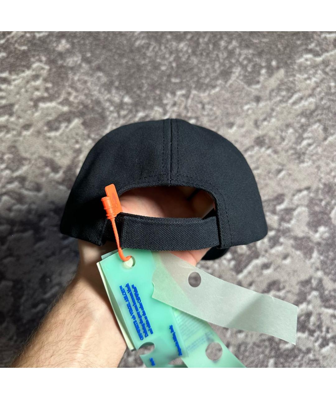 OFF-WHITE Черная хлопковая кепка, фото 7