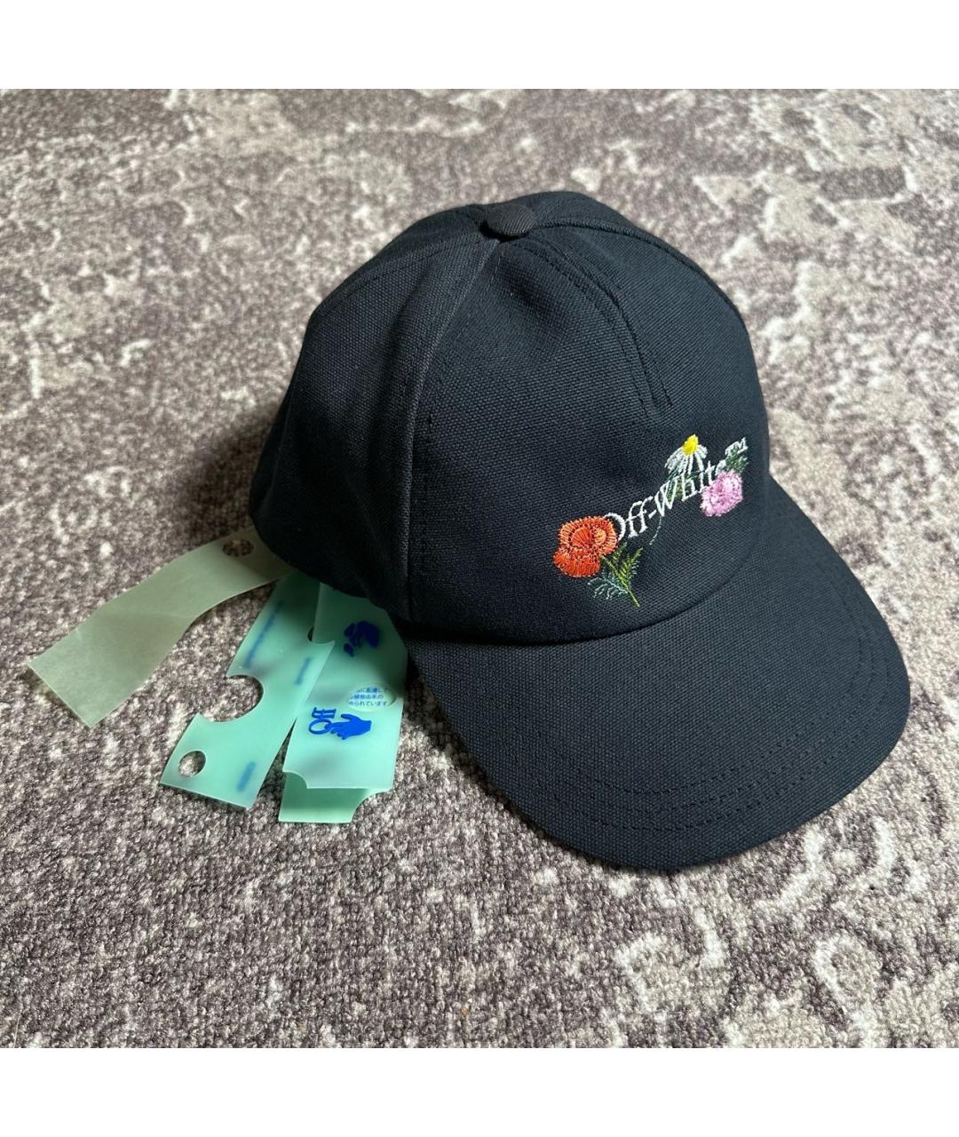 OFF-WHITE Черная хлопковая кепка, фото 8