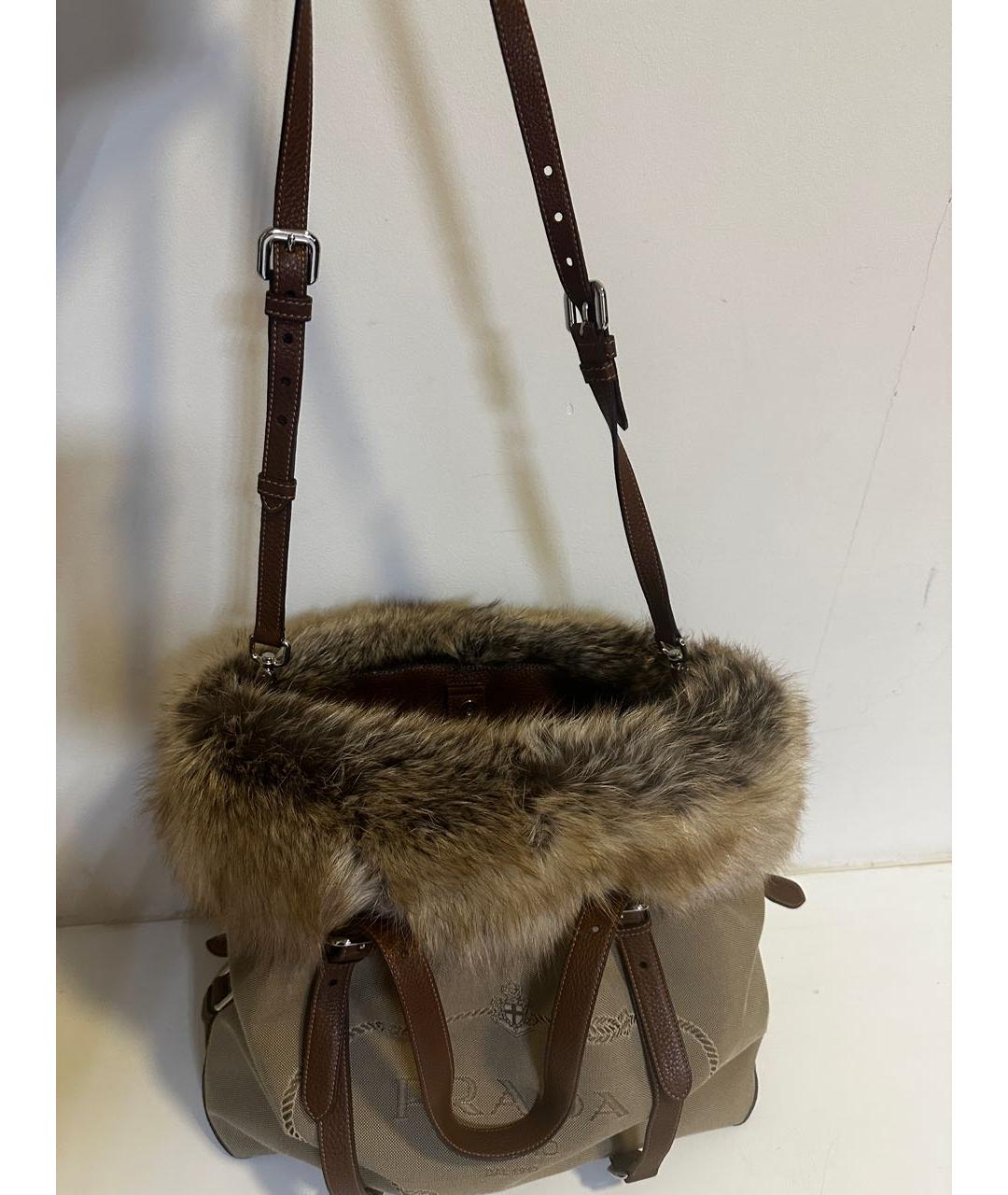 PRADA Бежевая сумка тоут, фото 6