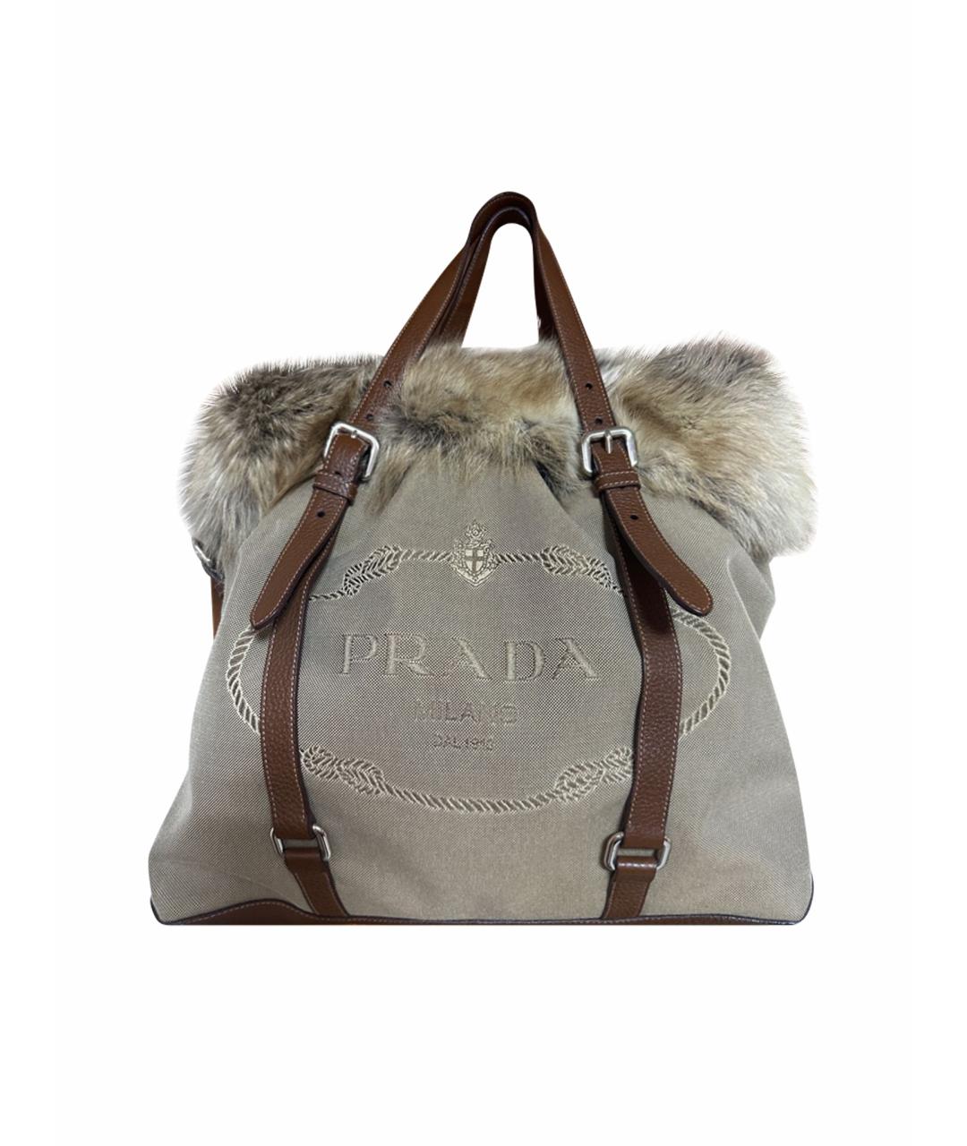 PRADA Бежевая сумка тоут, фото 1