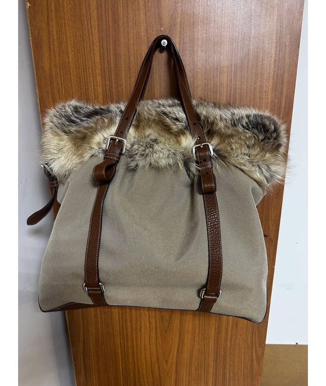 PRADA Бежевая сумка тоут, фото 3