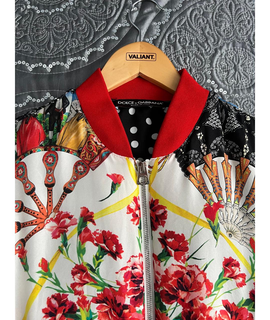 DOLCE&GABBANA Красная шелковая куртка, фото 4