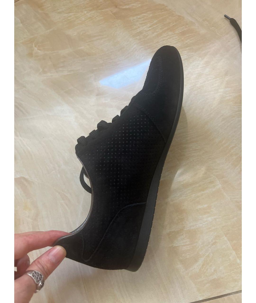 LOUIS VUITTON Черные кожаные кроссовки, фото 5