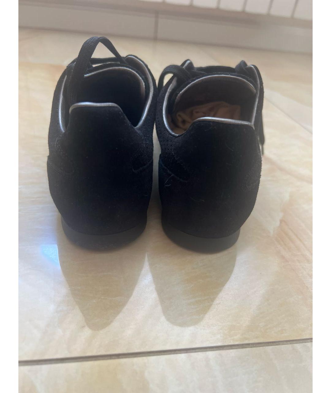 LOUIS VUITTON Черные кожаные кроссовки, фото 4
