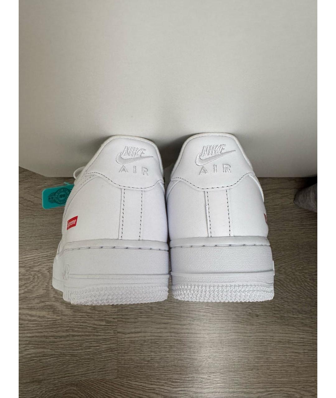 NIKE Белые кожаные низкие кроссовки / кеды, фото 4