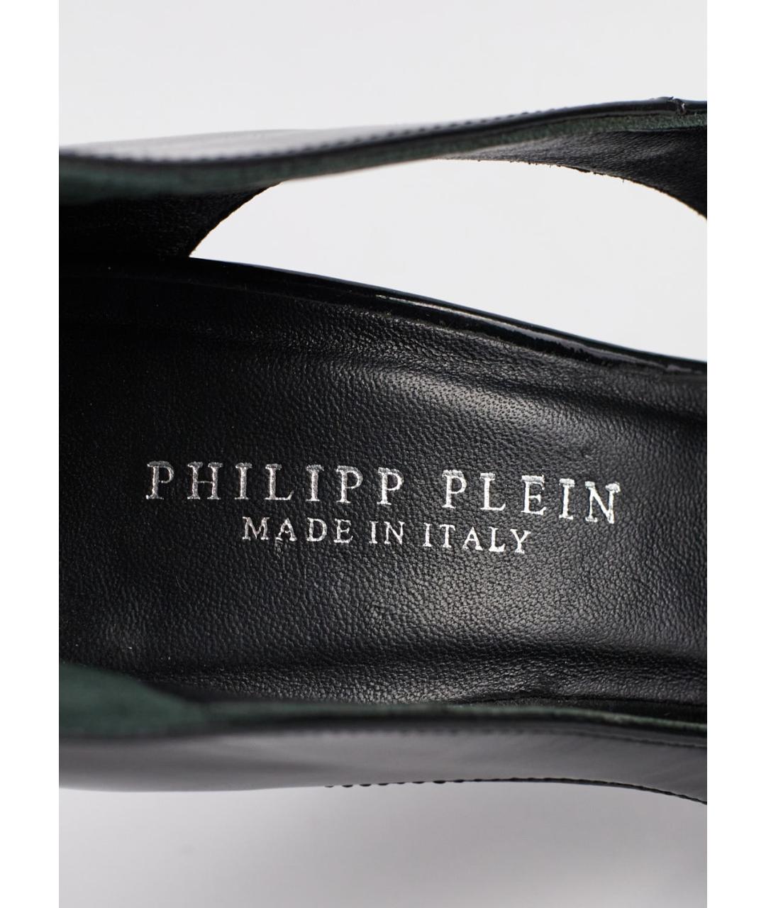 PHILIPP PLEIN Черные туфли из лакированной кожи, фото 5
