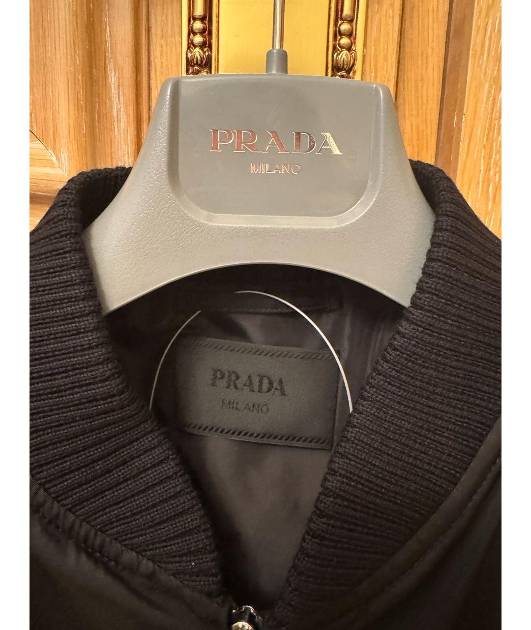 PRADA Черная полиамидовая спортивная куртка, фото 5
