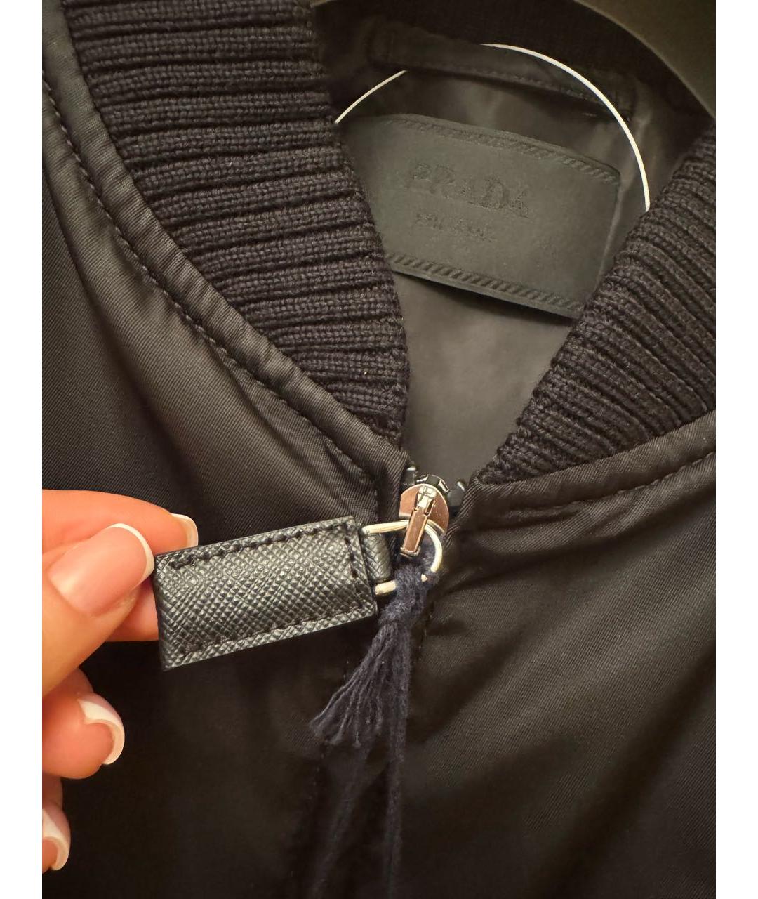 PRADA Черная полиамидовая спортивная куртка, фото 7
