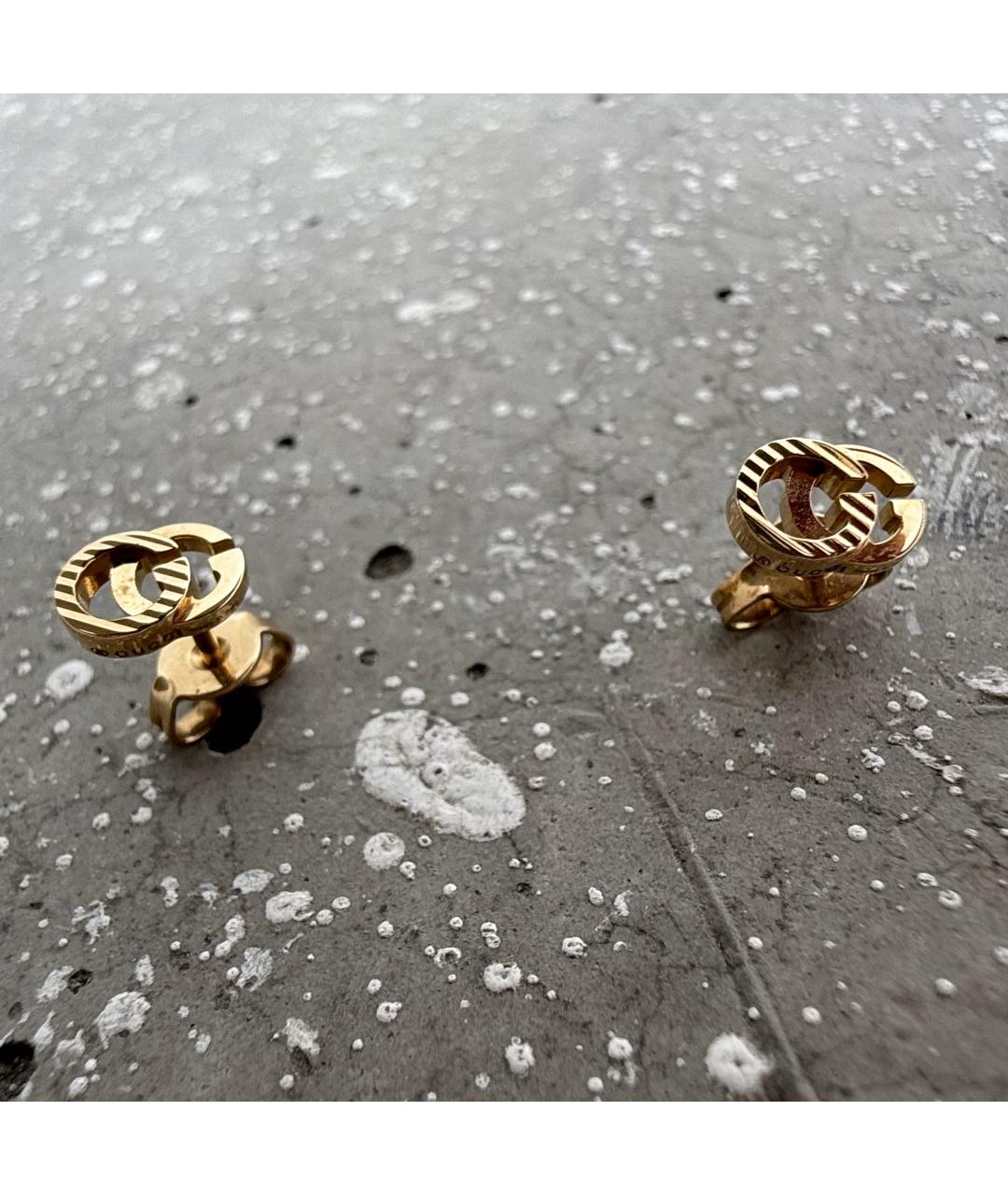 GUCCI Золотые серьги из желтого золота, фото 7