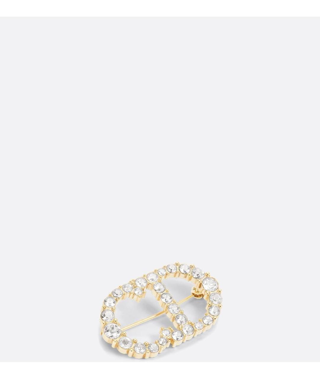 CHRISTIAN DIOR Золотая металлическая булавка / брошь, фото 4