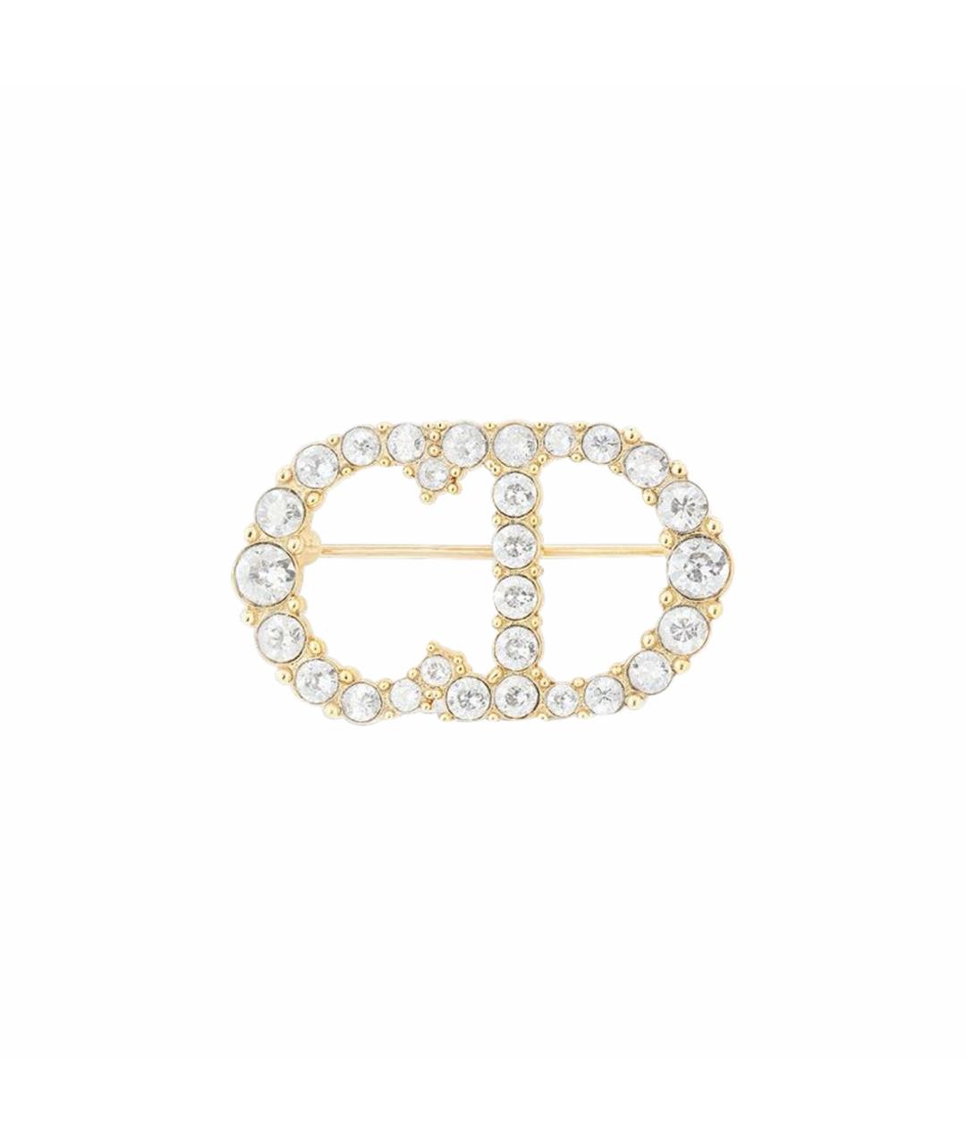 CHRISTIAN DIOR Золотая металлическая булавка / брошь, фото 1