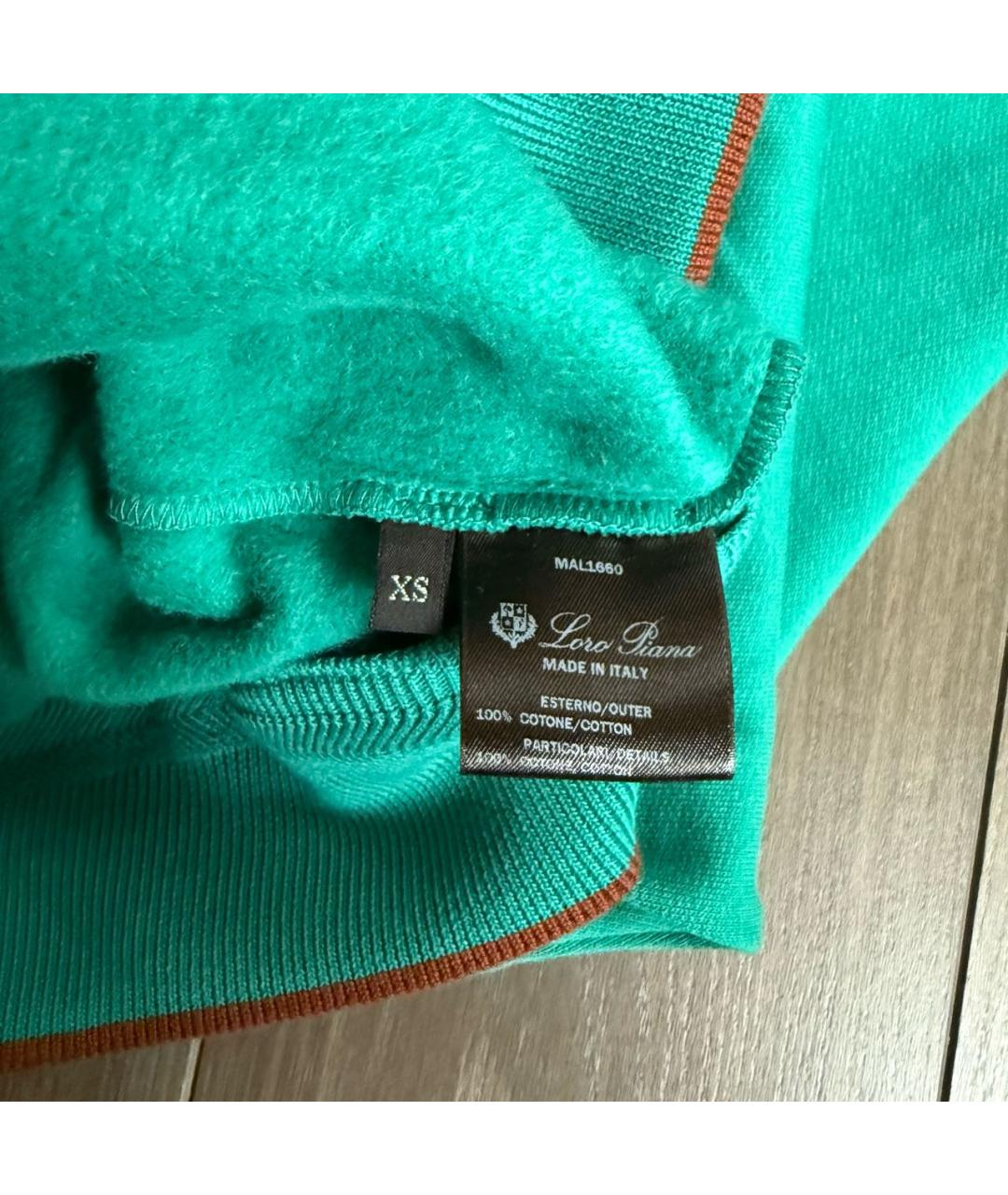 LORO PIANA Бирюзовый хлопковый спортивные костюмы, фото 3