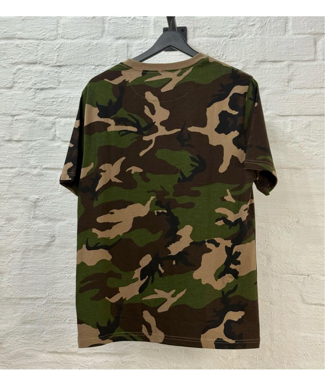 POLO RALPH LAUREN Хаки хлопковая футболка, фото 2