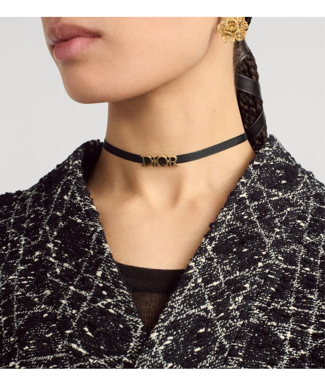 CHRISTIAN DIOR Черный чокер, фото 4