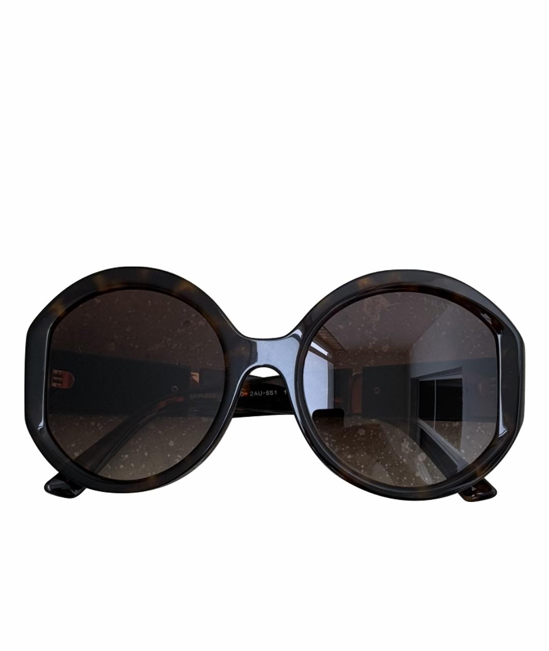 PRADA Черные пластиковые солнцезащитные очки, фото 1