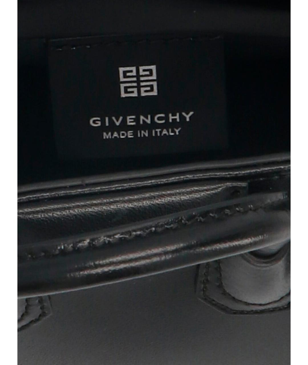 GIVENCHY Черная кожаная сумка тоут, фото 2