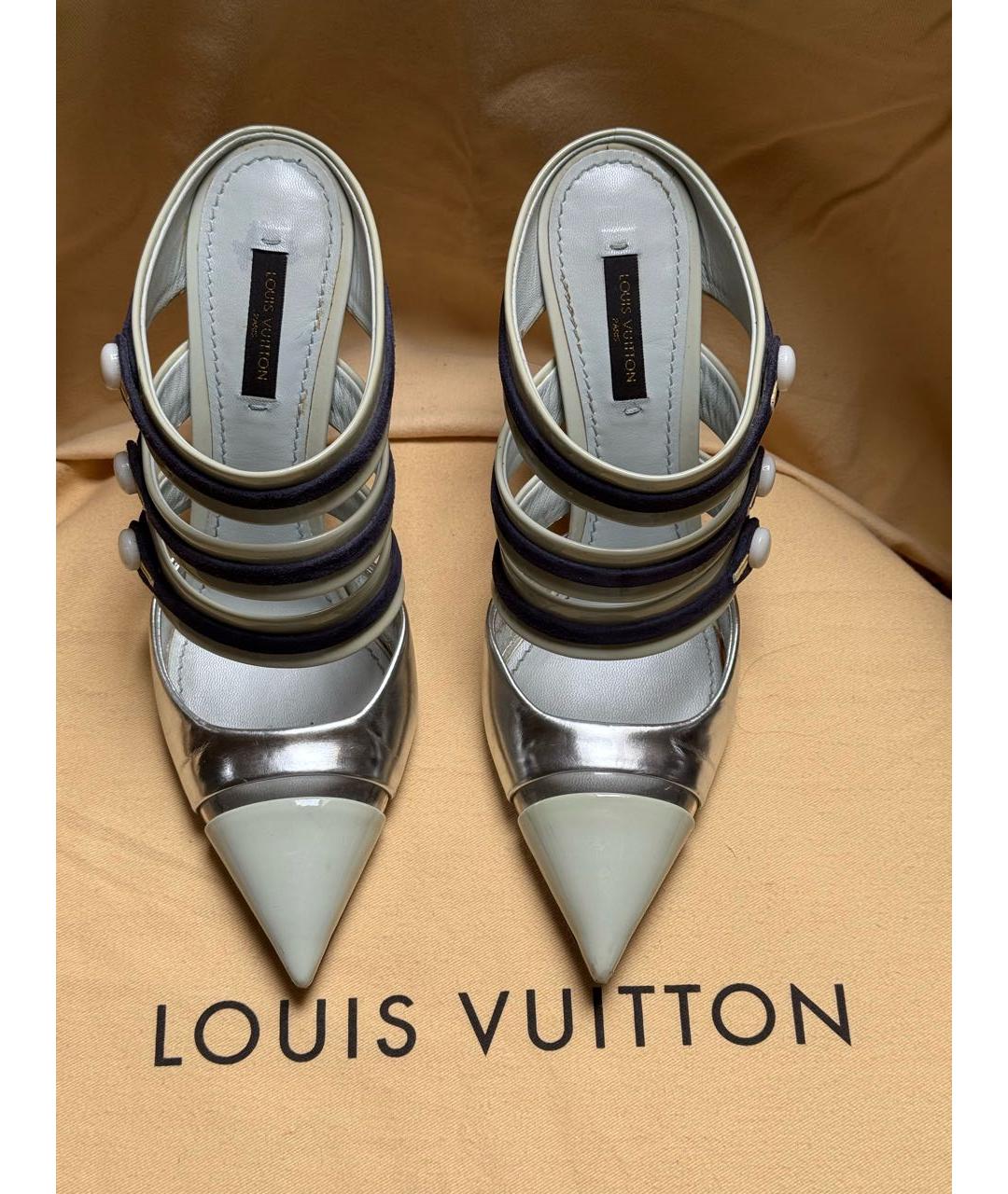 LOUIS VUITTON Мюли из лакированной кожи, фото 3