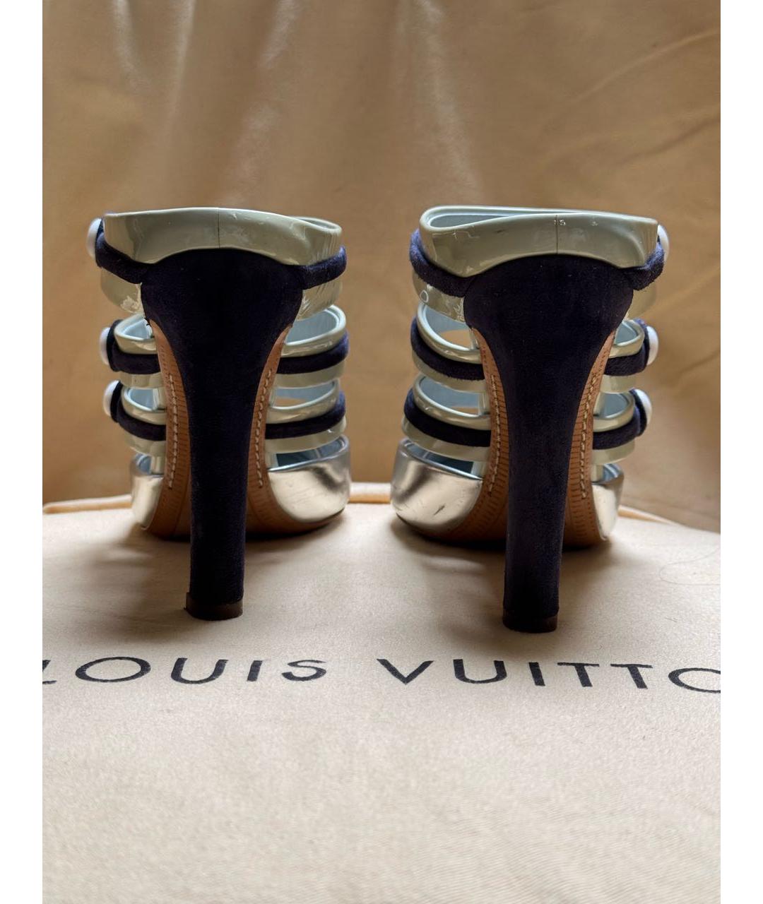 LOUIS VUITTON Мюли из лакированной кожи, фото 4