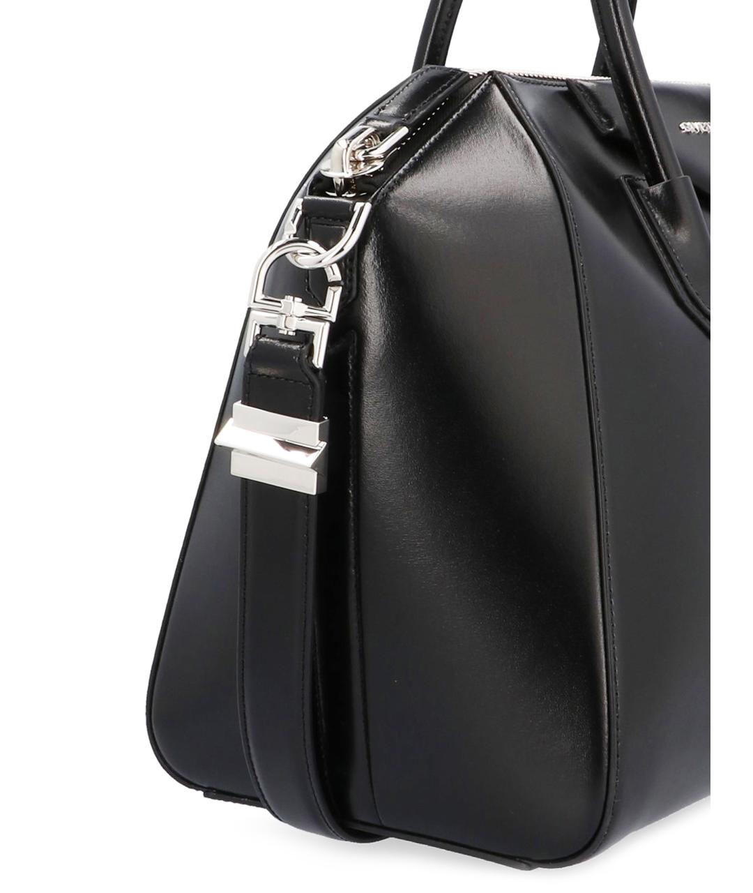 GIVENCHY Черная кожаная сумка тоут, фото 4