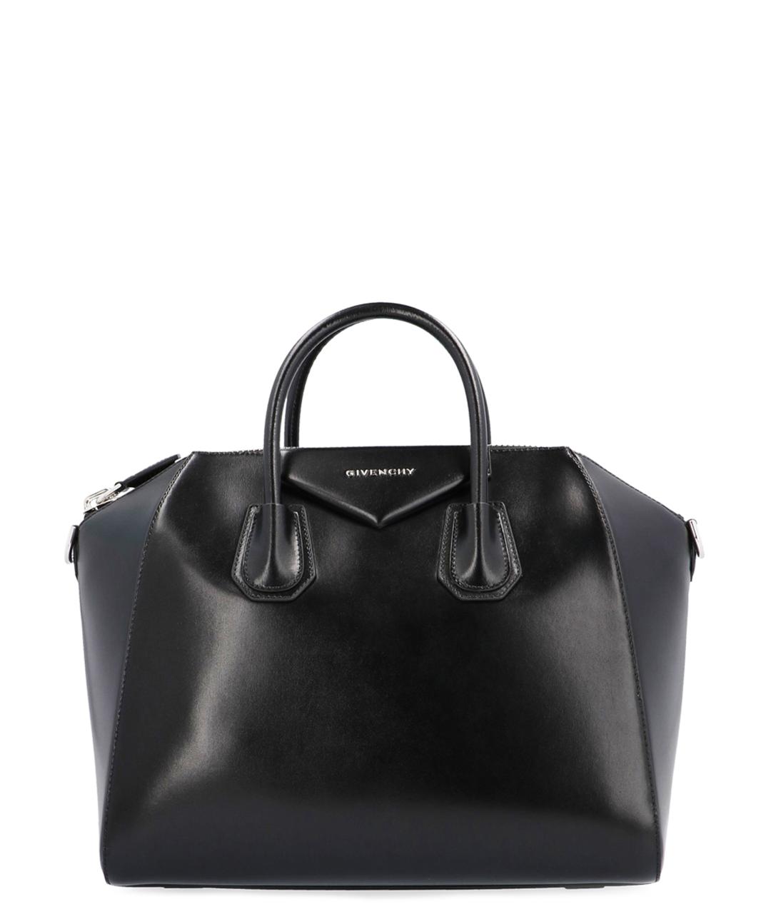 GIVENCHY Черная кожаная сумка тоут, фото 1
