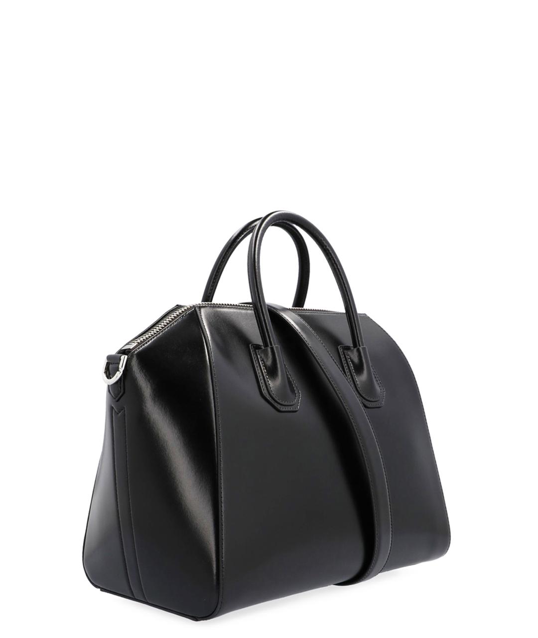 GIVENCHY Черная кожаная сумка тоут, фото 2