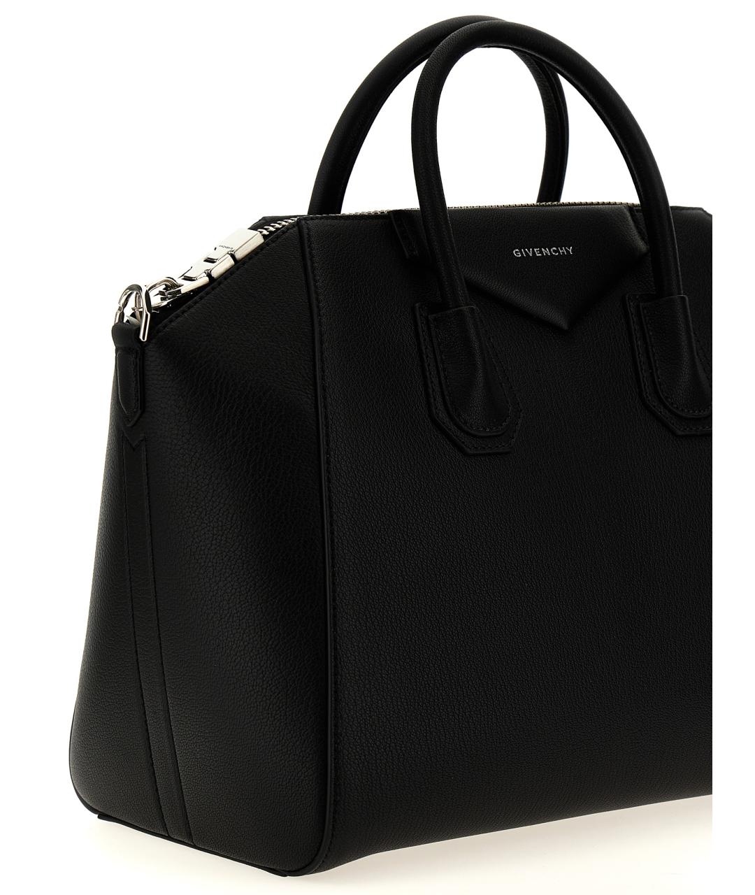 GIVENCHY Черная кожаная сумка тоут, фото 3