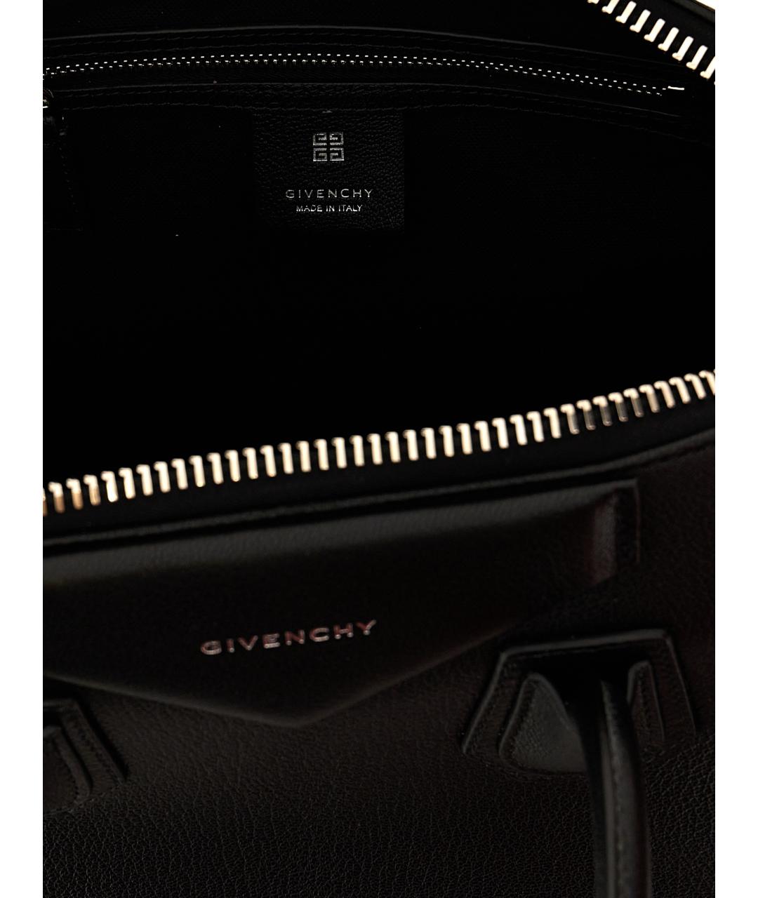 GIVENCHY Черная кожаная сумка тоут, фото 4