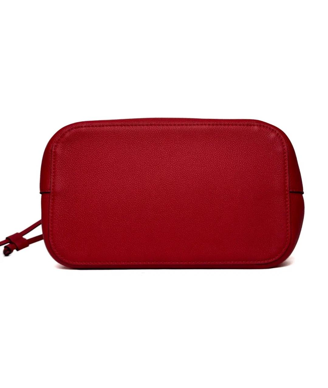 LOUIS VUITTON Красная кожаная сумка тоут, фото 6