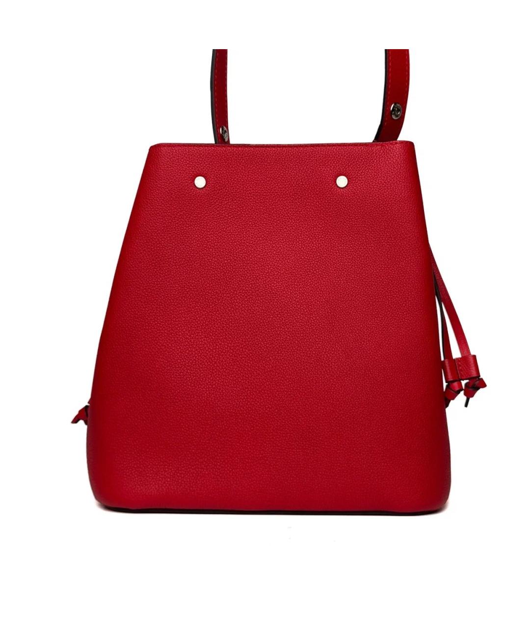 LOUIS VUITTON Красная кожаная сумка тоут, фото 4