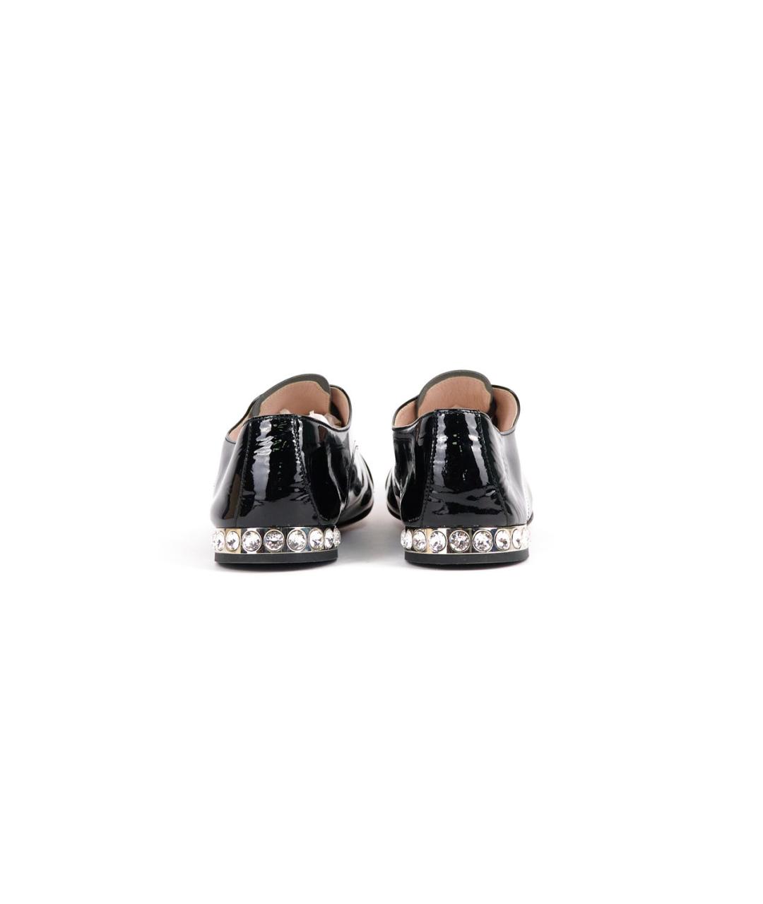 MIU MIU Черные туфли из лакированной кожи, фото 4