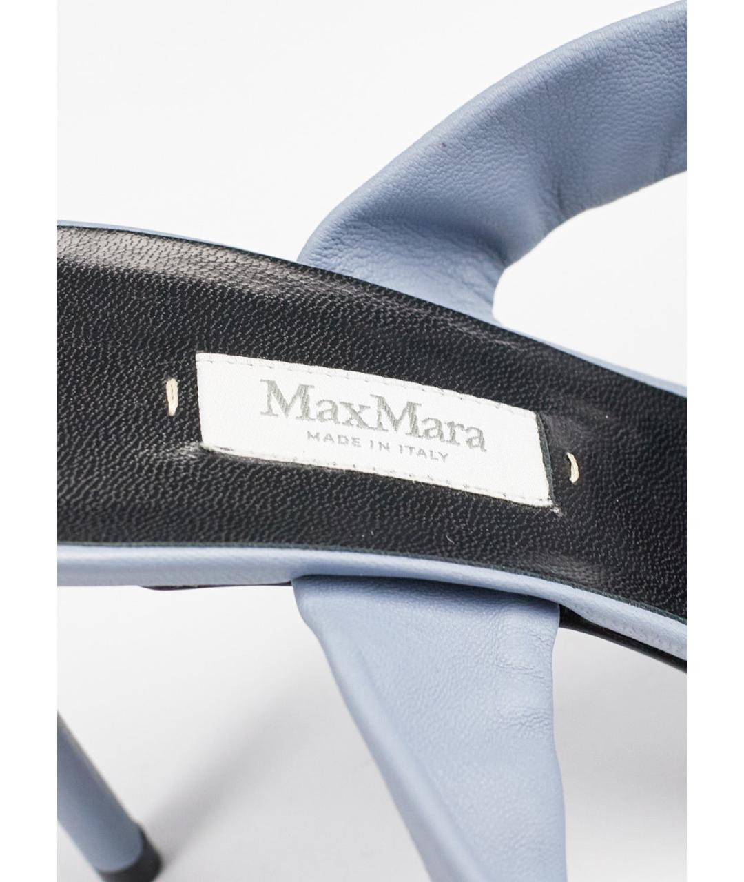 MAX MARA Серые кожаные туфли, фото 5