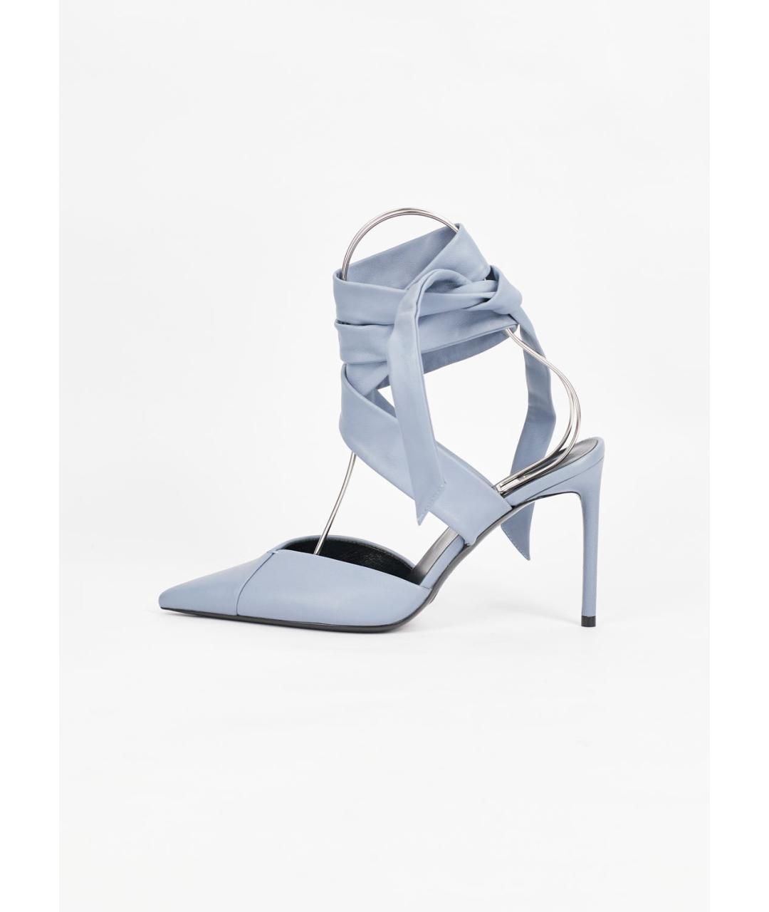 MAX MARA Серые кожаные туфли, фото 6