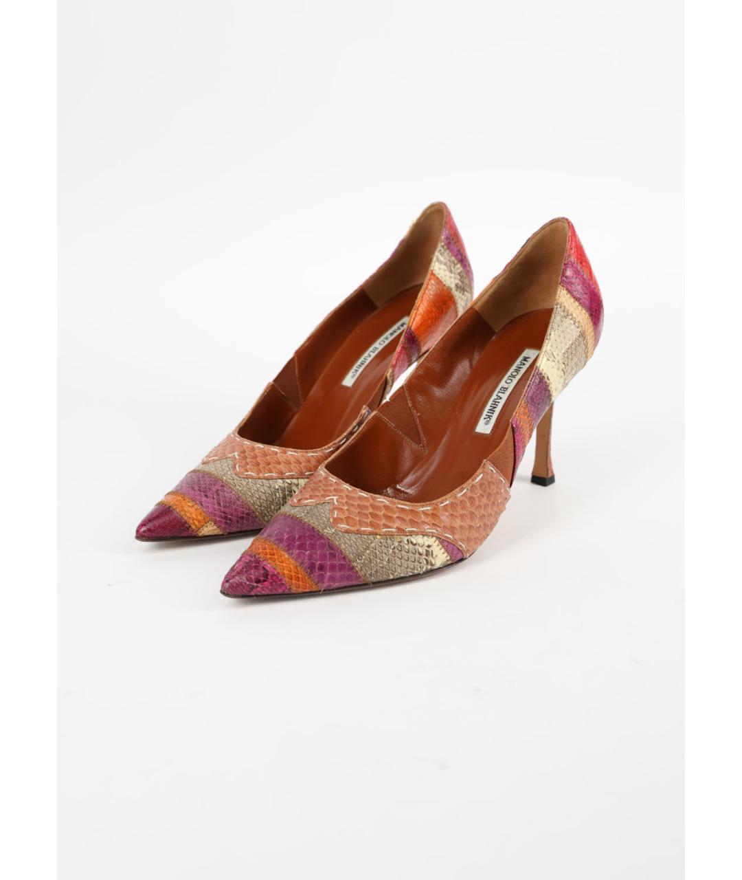 MANOLO BLAHNIK Мульти туфли из экзотической кожи, фото 3