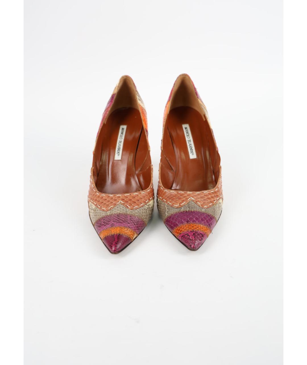 MANOLO BLAHNIK Мульти туфли из экзотической кожи, фото 2