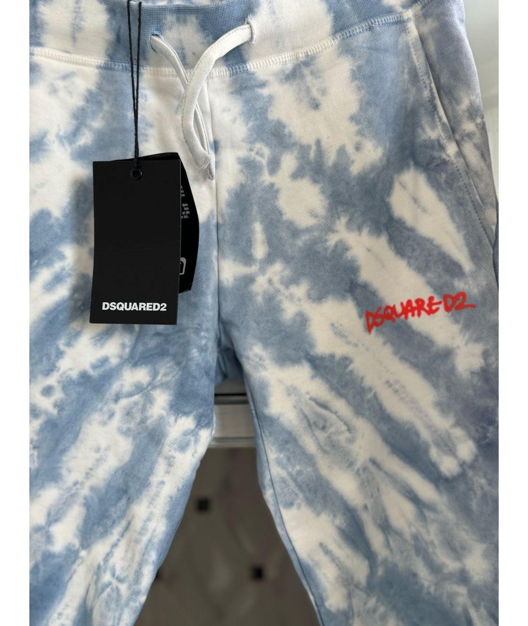 DSQUARED2 Голубые хлопковые брюки и шорты, фото 4