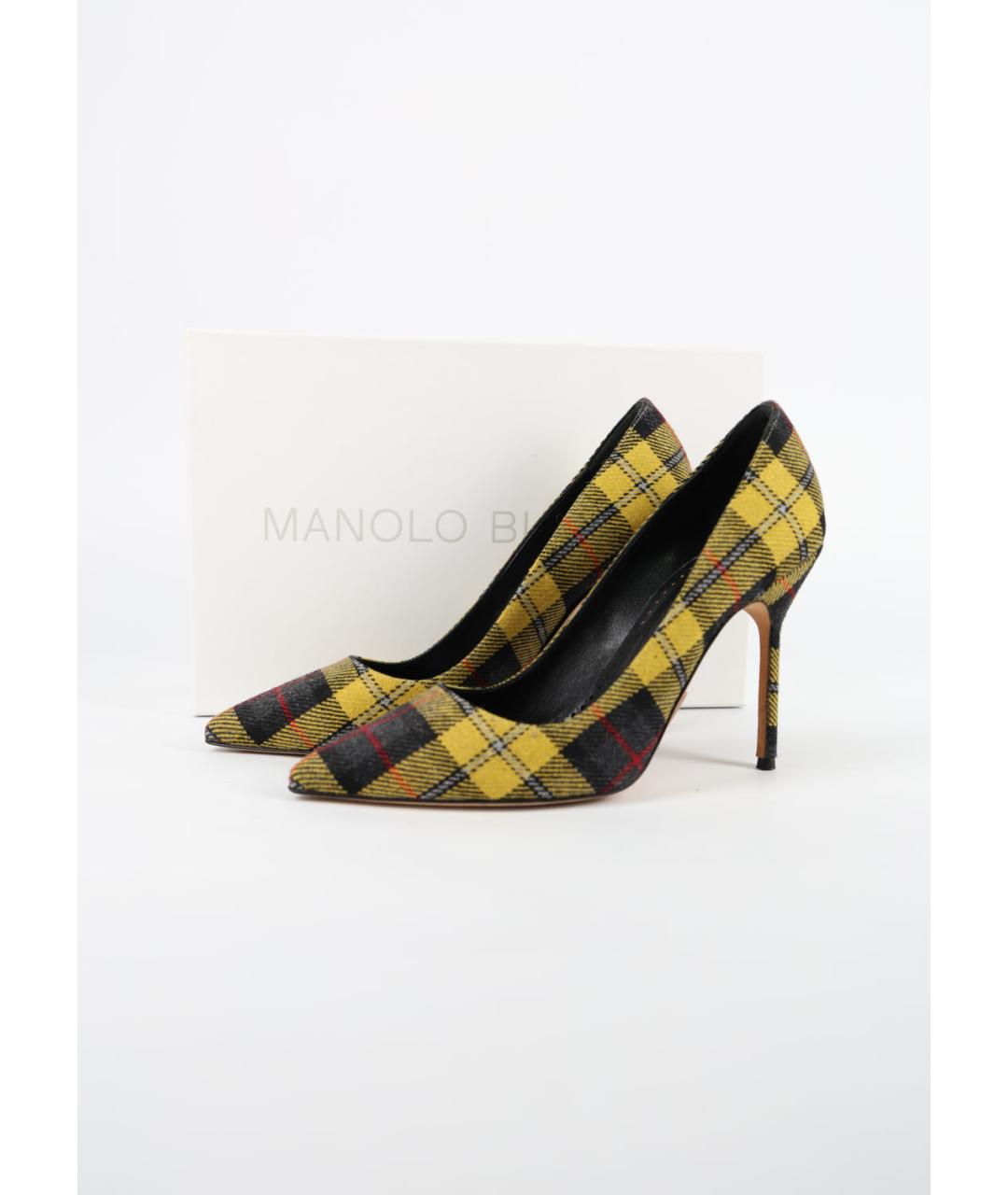 MANOLO BLAHNIK Мульти текстильные туфли, фото 3