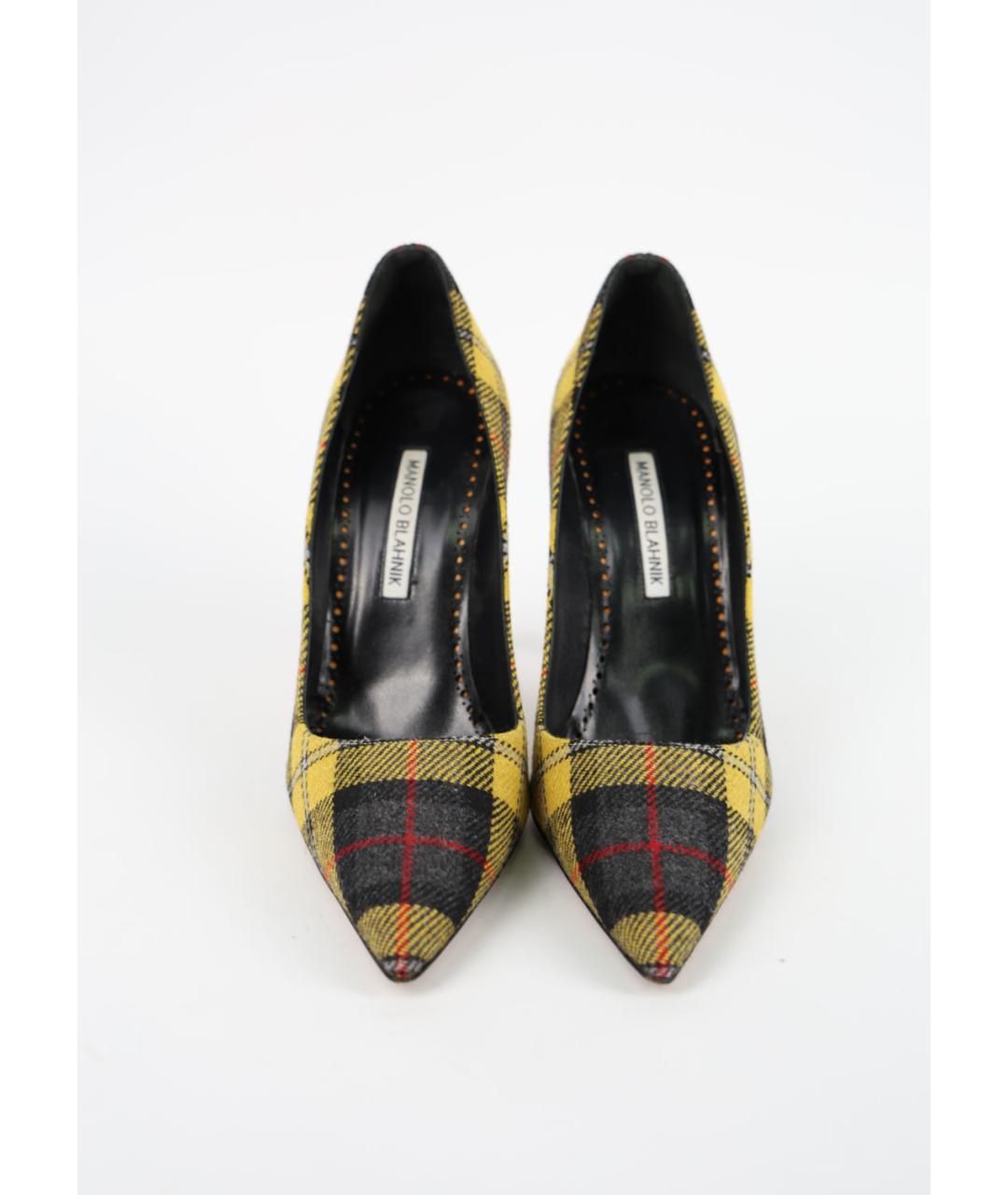 MANOLO BLAHNIK Мульти текстильные туфли, фото 2