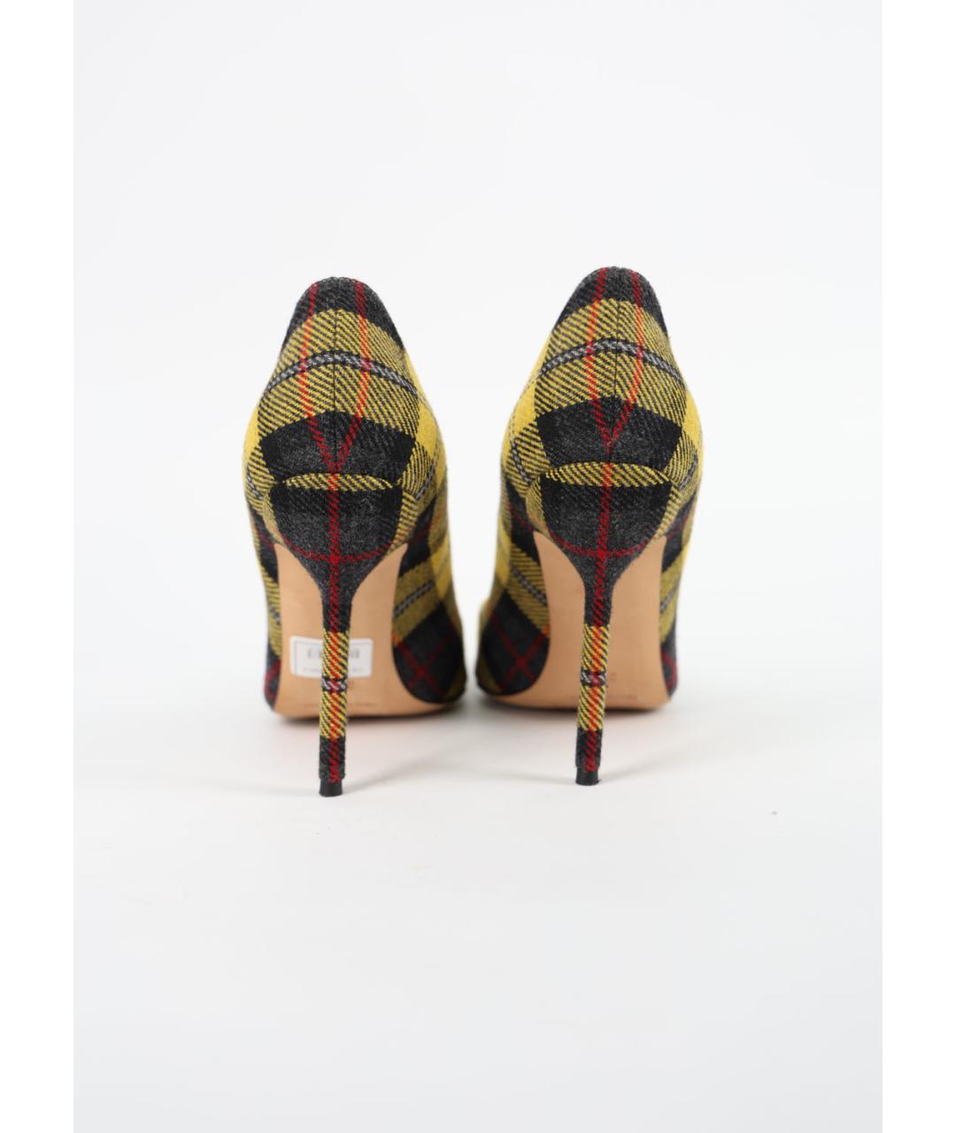MANOLO BLAHNIK Мульти текстильные туфли, фото 4