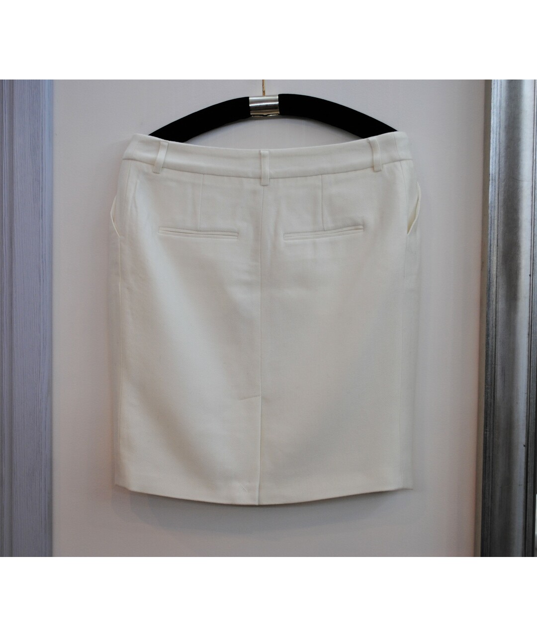 BA&SH Белая шерстяная юбка мини, фото 2