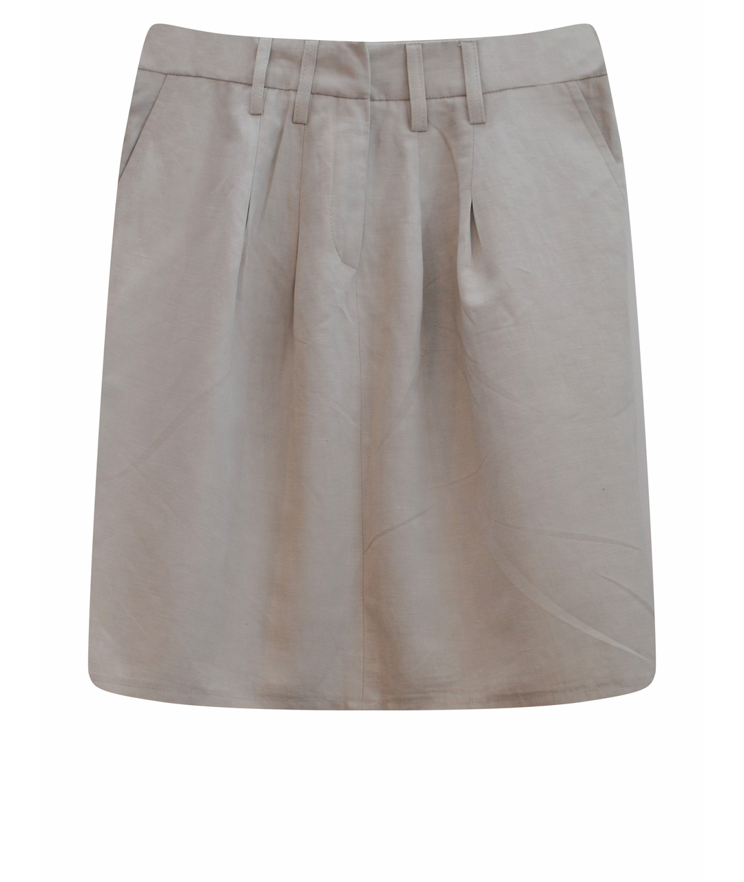 BA&SH Белая шерстяная юбка мини, фото 1