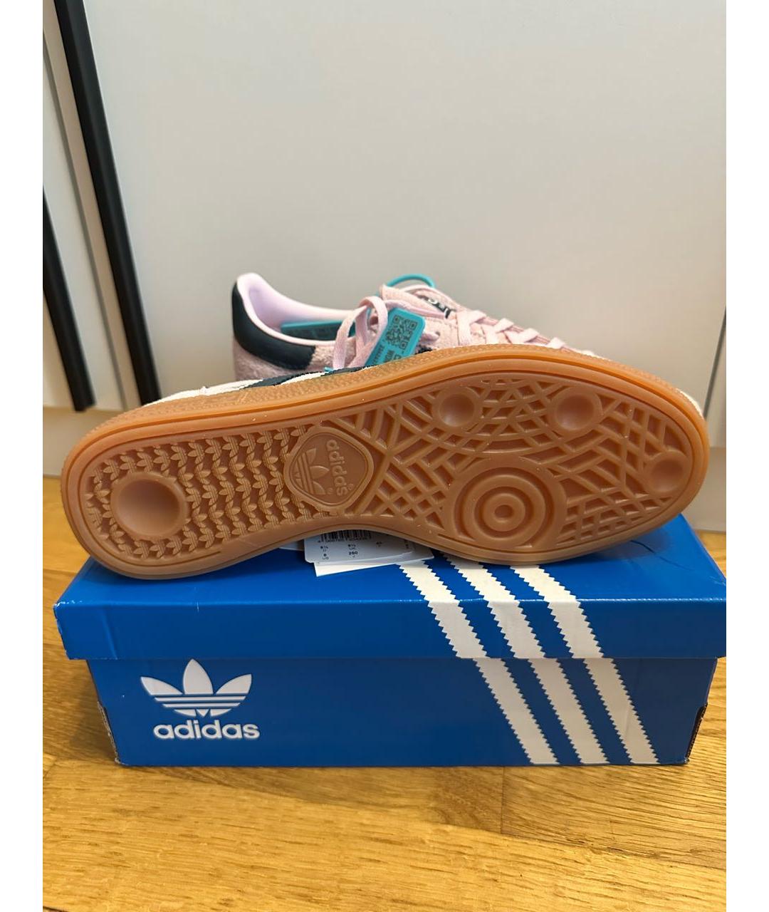 ADIDAS Розовые замшевые кроссовки, фото 5