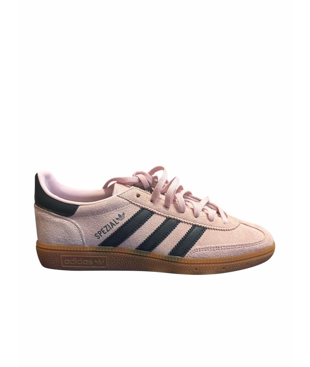 ADIDAS Розовые замшевые кроссовки, фото 1